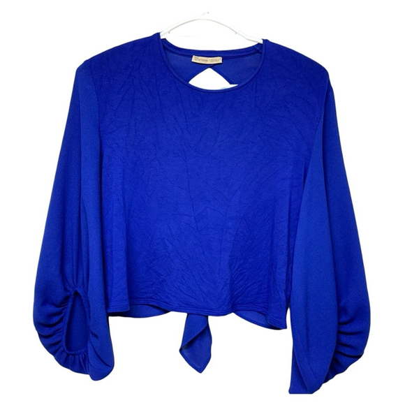 459 - ZARA CROP TOP - ROYAL BLUE - Picture 11 of 15